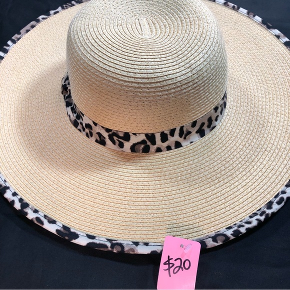 C.C. Exclusives Wide Brimmed Straw Sun Hat - Picture 1 of 14